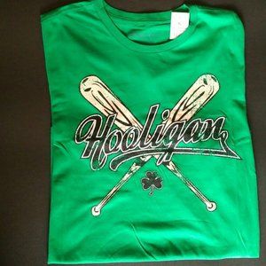 NEW Set of 2 Men's T-Shirts, Bluenotes Green, Ring of Fire Black, XL